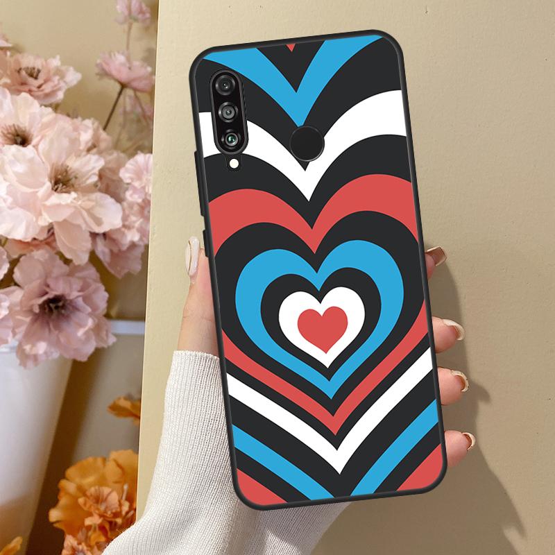 Latte Love Tunnel Brown Heart For Huawei Nova Y70 Y91 Y61 Y73 Y72 Y90 Y60 12s 12i 11i 8i 9 10 SE P40 Lite P30 P60 Pro Case