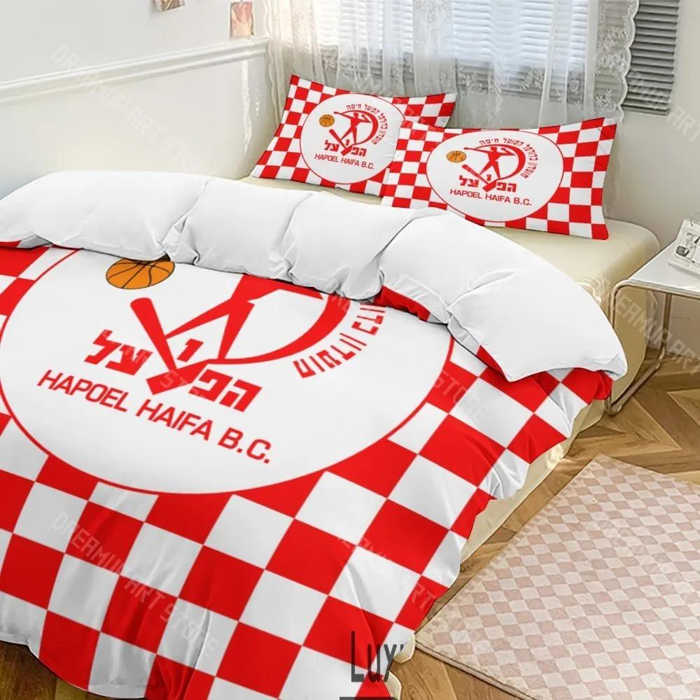 3D Print Hapoel Haifa Basketball Bedding Set Twin Queen King Full Size Duvet Cover Pillowcase Bed boys girls Adult Home