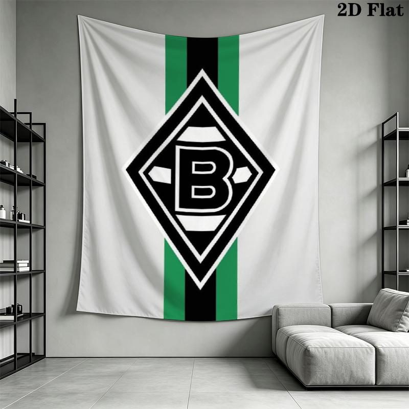 Borussia Wall Tapestry Aesthetic Wall Hanging Printed Fabric Blanket Decorative Tapestries for Bedroom Living Room Home Decor