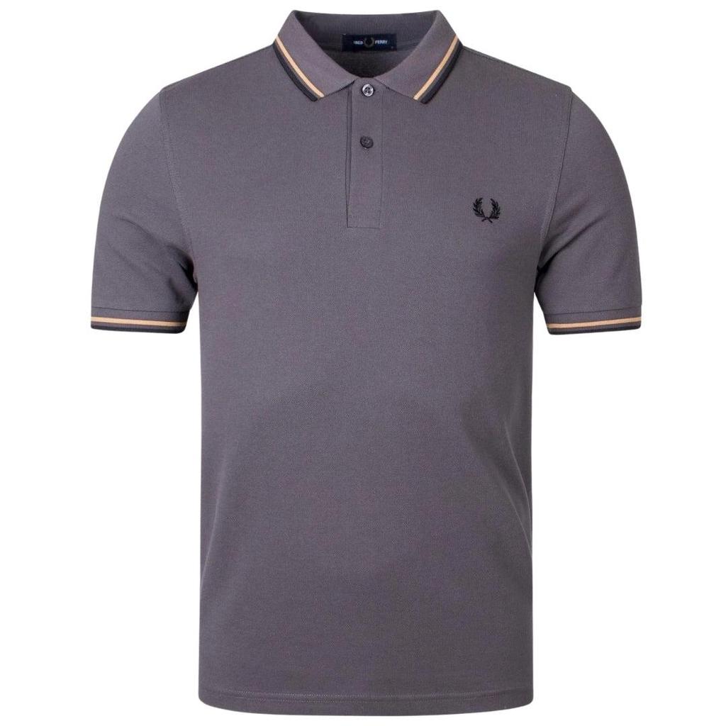 Koszulka polo męska Fred Perry z podwójnym kołnierzykiem