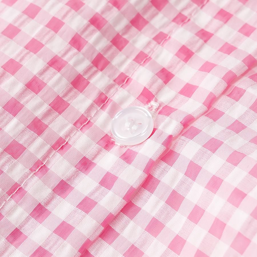 Spring 2025 Women's Fashion: European & American Style Peter Pan Collar Embroidered Shirt