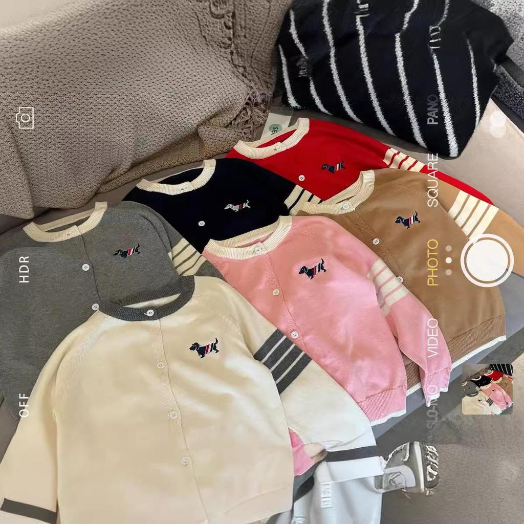 Trendiger Strick-Cardigan für Jungen, Mädchen und Paare – Frühling & Herbst TB Welpen-Design