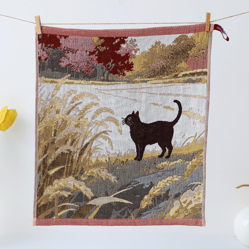 New 34x40cm Large Hand Towel 4 Layer Cotton Gauze Quick Dry Pure Cotton Dish Cloth Decorative Tea Towel Home Restaurant