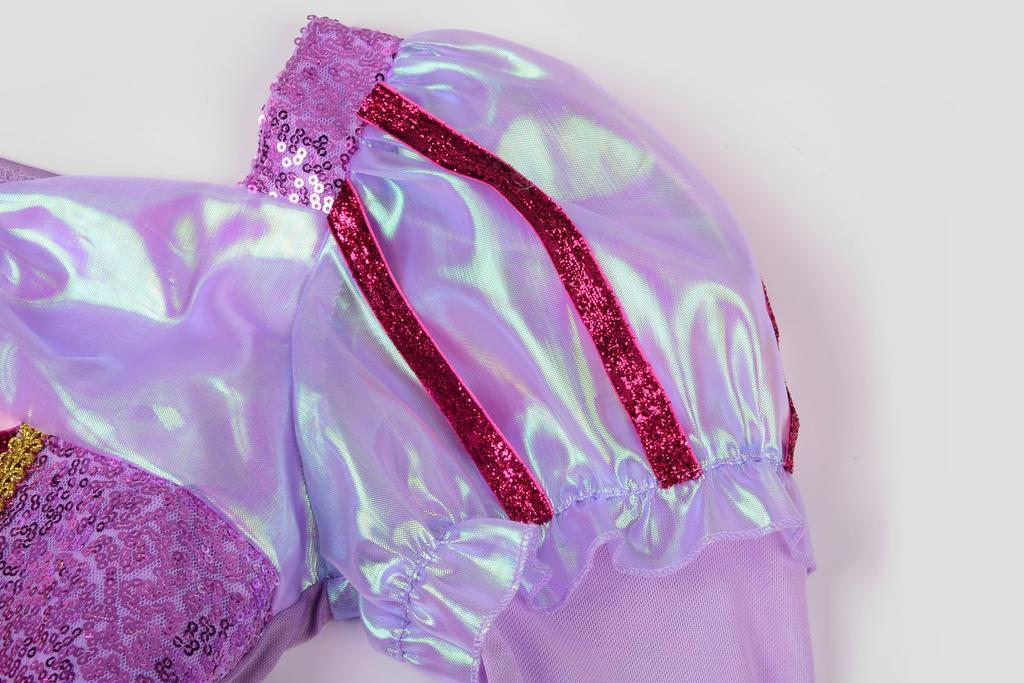 ReliBeauty Princess Dress for Princess Halloween Kids Size 140 Girls, Cosplay, Costume, Costume, One-Piece Set, Purple,