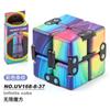 New Strange Decompression Toy Uv Printing Infinite Rubik'S Cube, Decompression Folding Variety Rubik'S Cube Fingertip Rubik'S Cube
