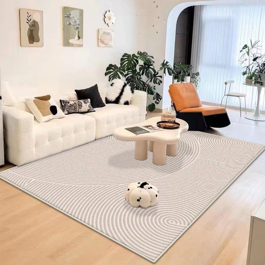 Modern Simple Style Living Room Rugs Ins Non-slip Bedroom Decoration Rug Big Size Soft Foldable Dressing Table Mat Easy Cleaning