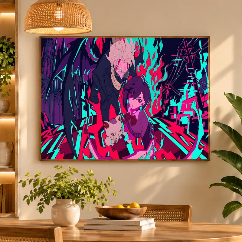 5D Diamond Painting Dandadan DIY Full Drill Diamond Art Kit Home Decoration