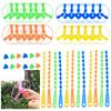1-10Pcs Flying Helicopter Toy Hand Rotating Circle Bamboo Dragonfly Hand Rub Plastic Propeller For Outdoor Flying Toy Kids Gift