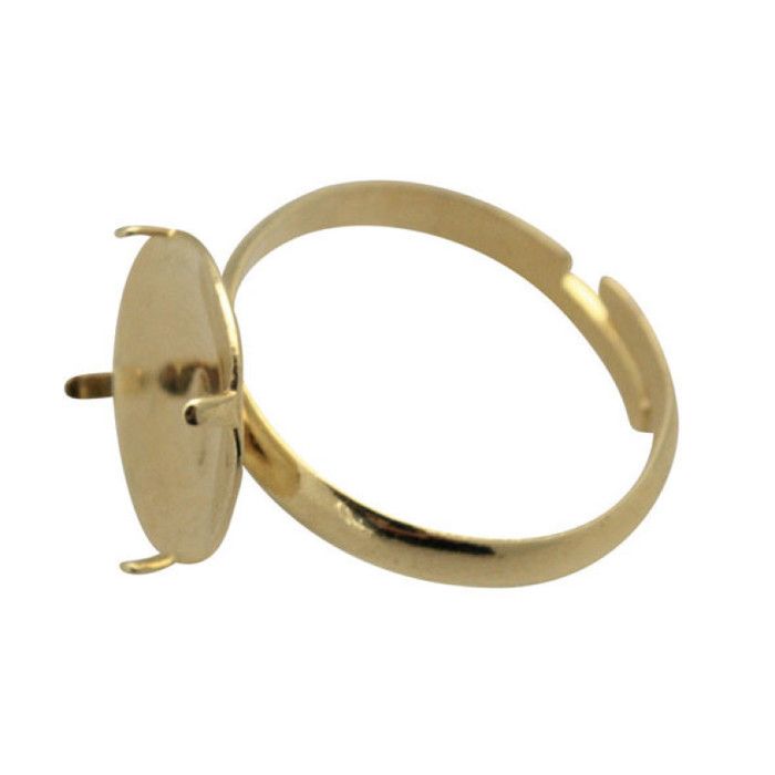 10 Supports bagues dorés ajustables pour créati…