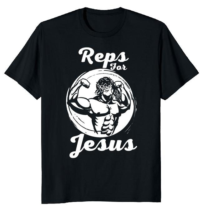 

Reps Jesus Gym Workout Unisex T-shirt S