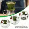 Collapsible Coffee Filter Portable Silicone Drip Coffee Tea Holder Funnel Basket Reusable Tea Pot Cake Cup Coffee Filter Dripper