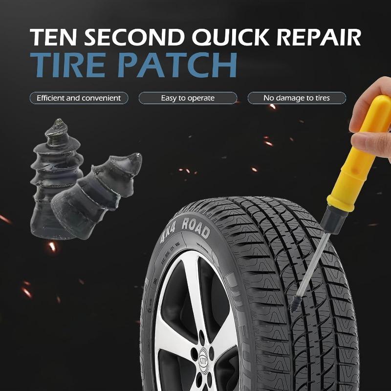 20/10 piezas Clavo de Reparación de Neumáticos al Vacío Tornillos para Pinchazos de Neumáticos Juego de Montaje para Motocicleta Reparaciones de Ruedas Tubeless Kit de Pinchazos Parches para Coche