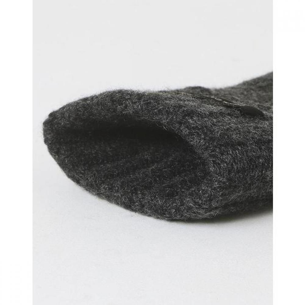 Daks Gray Cashmere Gloves With Embroidery Dcgv1f288g2