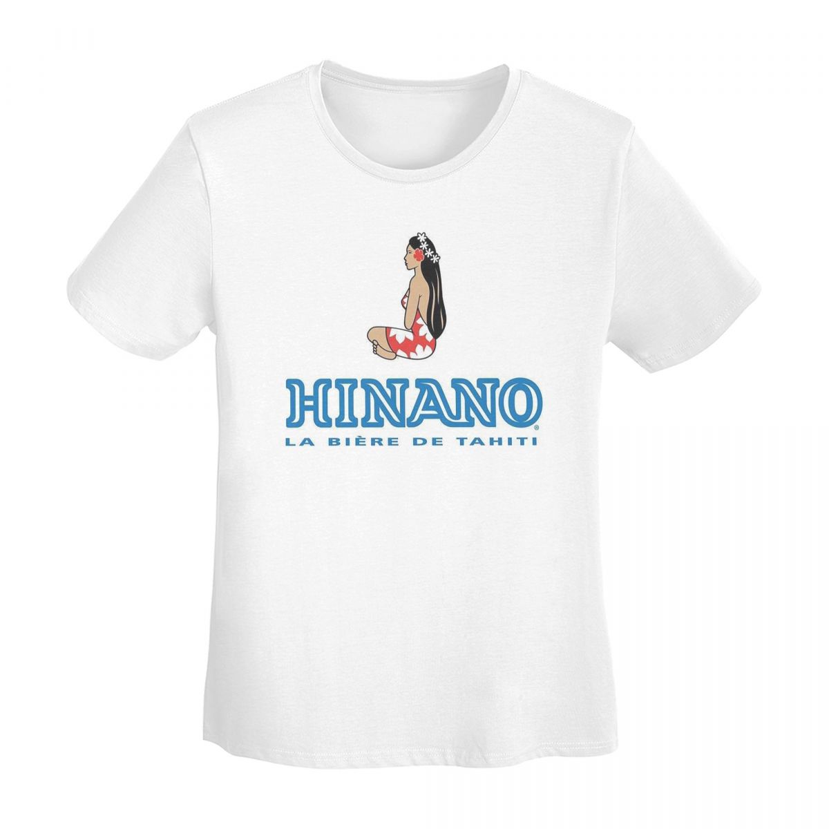 

Hinano Tahiti TShirt Women Short Sleeve T Shirts Round Neck Streetwear Cotton Summer Tees Streetwear S