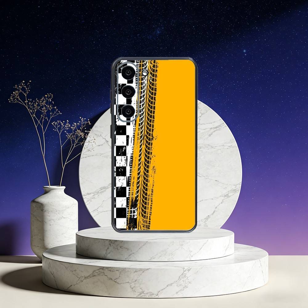 

Racing Checkered Flag Phone Case For Samsung Galaxy A73,A72,A71,A70,A53,A52,A51,Others Soft Black Cover Samsung a70