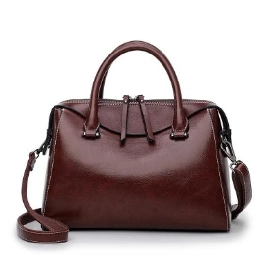 Hochwertige lässige Tragetaschen Vintage Schulter große Kapazität Damenmode Ledertaschen