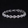 Emmaya Fashion Top Quality Zircon Bracelet White Gold Trendy Women Bracelet Bangle Wedding Party Gift