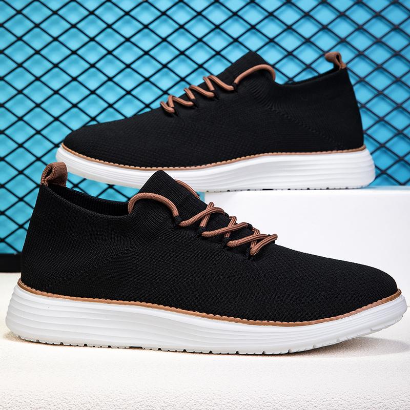Witte Mesh Heren Sneakers Grote Maten 39-50 Ademende Casual Sneakers Heren Lichte Slip-on Hardloopschoenen voor Mannen Zapatillas Hombre