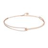 Doživotní Choker Náhrdelník Dámský náhrdelník Růžové zlato 5392925