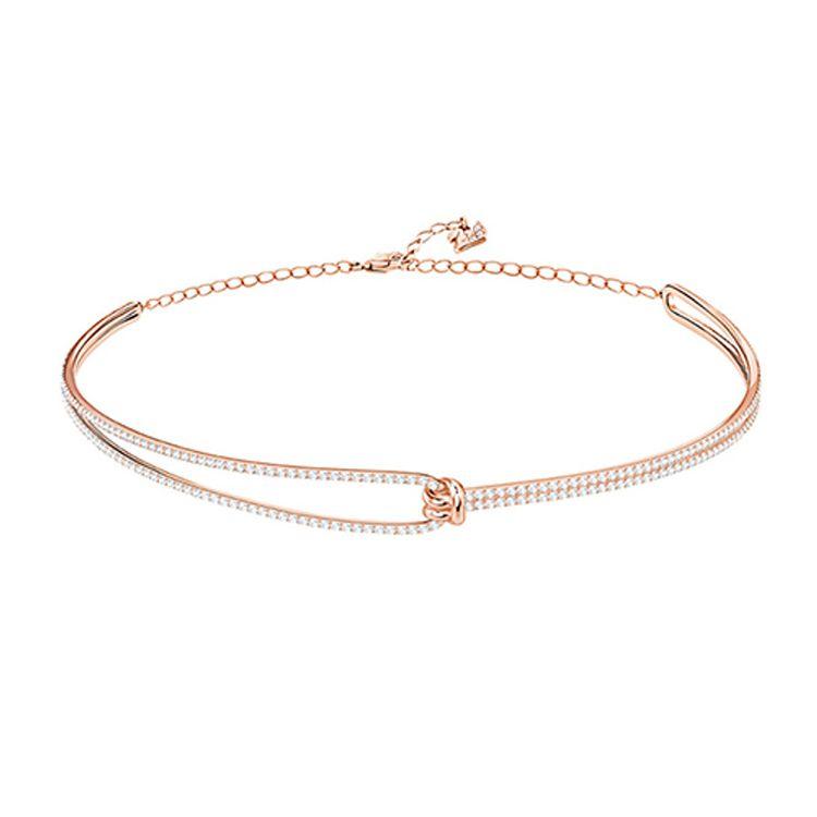 

Swarovski Lifelong Choker Necklace Women necklace Rose-Gold 5392925 Box (Random Color)