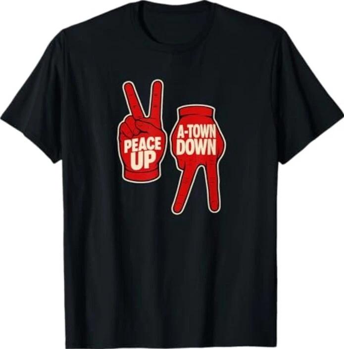 Peace Up A-town Down t Shirt For Men Women T-Shirt 2XL