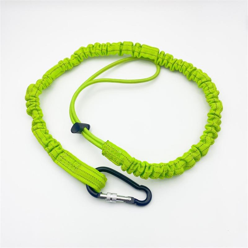 Professional High Altitude Protective Safety Elastic Buffer Sling Belt Carabiner Hook Aerial Work Anti Fall Off Rope Protector