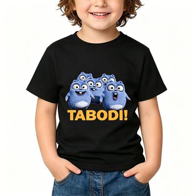 Grizzy och Lemmingarna Bomull Barn T-shirt Tecknad Tryck T-shirts Vardagliga Söta Pojkar Flickor Toppar Rund Hals Kort Ärm Sommar Anime T-shirt Rolig T-shirt