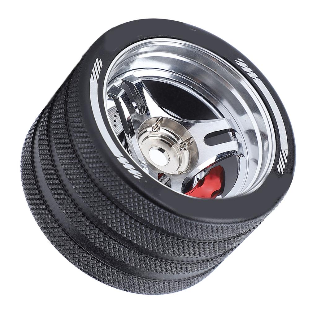 RC Transmitter Steering Hand Wheel Replacement Accessory Aluminum Alloy RC Steering Wheel Grip for for FUTABA