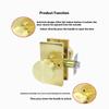 Modern Alloy Passage Door Locks Matte Black Finish Alloy Easy Installation Kits With Keys Plate Screws