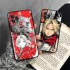 Anime F-Fullmetal A-Alchemist Phone Case For Iphone 16 15 17 13 14 12 11 Pro Max Plus Black Shell Cover Case