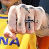 6pcs/Set Punk Men Ring Set Goth Skeleton Rings Vintage Halloween Ring Set  Men