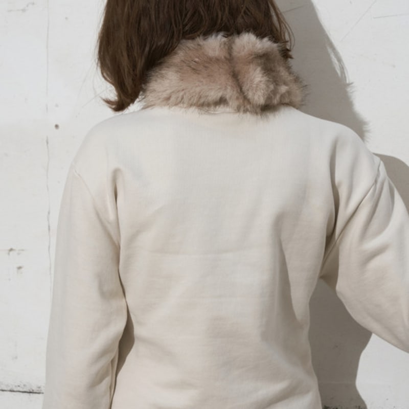 SIGREAT FAUX FUR NECK WARMER_ BEIGE