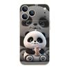 For iPhone 17 Pro Max Case Milk tea-drinking Panda Magnetic For Magsafe Silicone Cover For iPhone 16 Pro Max Funda iPhone 15 14 13 12 11 16E Air