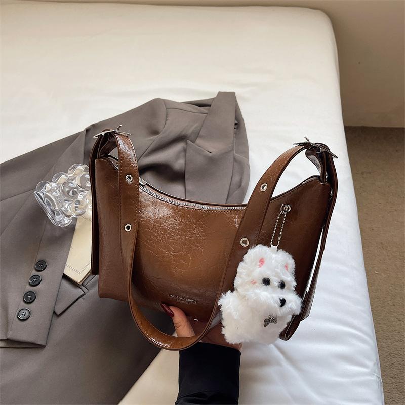 High-end Stylish Niche Trendy Simple Single-shoulder Crossbody Bag with Large Capacity for Commuting