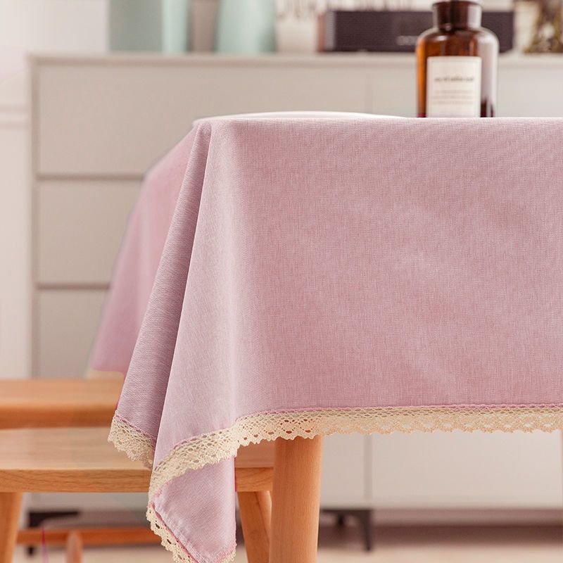 Rectangle Tablecloth Cotton Linen Square Waterproof Table Cloth Oil-Proof Table Cover For Home Kitchen Garden Restaurant Decor