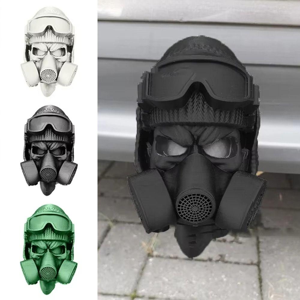 Gas Mask Tow Bar Ball Cover Steel Helmet Trailer Hook Ball Cover Funny Trailer Hook Cover
