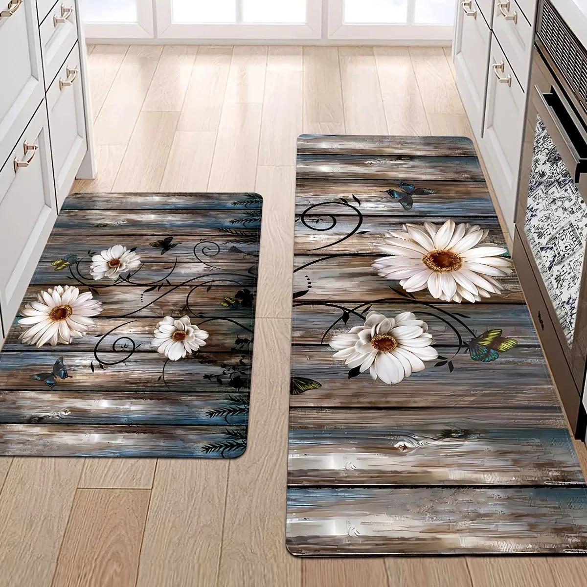 

1 шт. Кухонний персонаж Кухонні килимки Нековзні Дверні килимки Поп-арт Килим для вітальні Килимок для ванної Килим для дому Раковина Пральня Декор 400MMx600MM