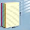 Notas adhesivas de 100 colores: blocs de notas de 4 colores, desprendibles para la oficina, el hogar y la escuela, ideales para fiestas y regalos.