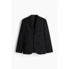 H M Single Breasted Jacket sliM Fit Black