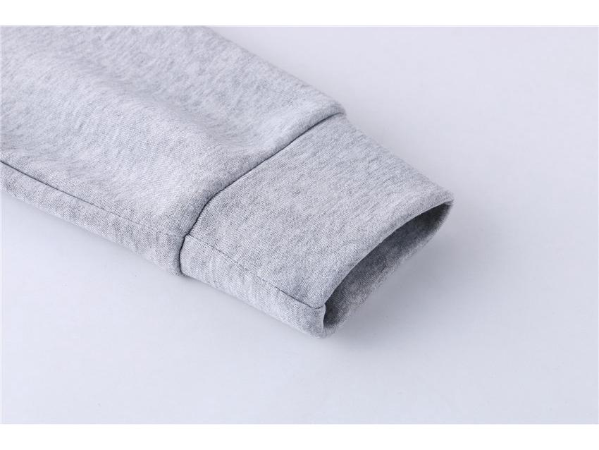 2021 Men's Solid Color Hooded Pullover Sweatshirt