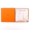 Hermes Carree90 Scarf VOYAGE Au LONG COURS Ocean Voyage White Silk Women Used
