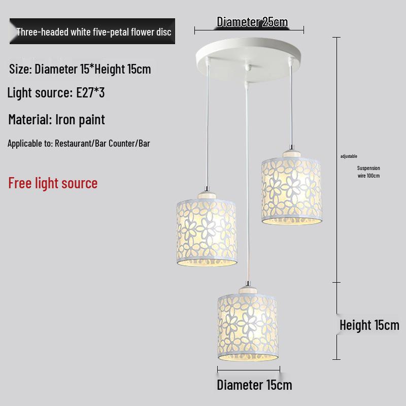 Creative LED Pendant Light - Single or Triple Head for Dining or Bar Areas