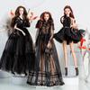 32cm Supermodel Doll Clothes Suit European Fashion Black Romantic Series Accessories Set Princess Dress DIY Toys Collector Gifts