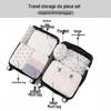 6-8 Piece Travel Storage and Organizer Bag Set for Clothes and Underwear