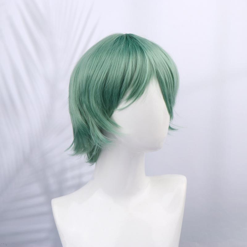 Demon Hunters Costume Wigs Saja Boys Baby Cosplay Synthetic Wig Green Short Wigs Halloween Party Supplies Cosplay Props
