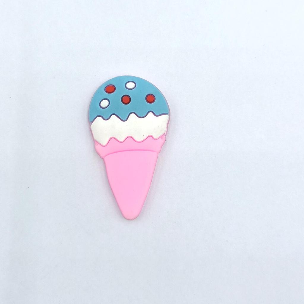 Cartoon Ice Cream Keychain, Phone Case, Hair and Shoe Accessories, DIY Buckles, and Storage Box