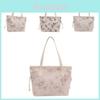 Elegant Pu Leather Butterfly Underarm Shoulder Bag For Women Large Tote In Green Silver Black Pink