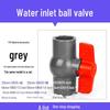 Grijze PVC Kogelkraan: Maten 20-110, Schroefdraad, Kunststof Waterleiding Schakelaar