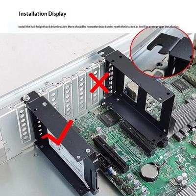 Desktop-Computergehäuse SSD HDD Universelle Festplattenschächte PCI-Steckplatz Erweiterungsrahmen Geeignet für 2,5-Zoll/3,5-Zoll-Festplatten