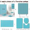 5Pcs African Women Pattern Shower Curtain+Floor Mat Toilet Rug Cover+ Waterproof Bath Mat